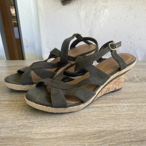 Olive Green Wedge Shoes