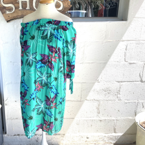 Green Flower Dress | XL