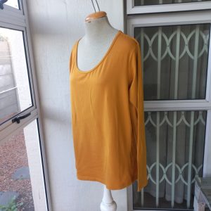 Mustard Long Sleeve Top | 3XL