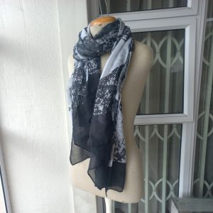 Black and Grey Scarf
