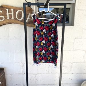 Navy and Flower Dress