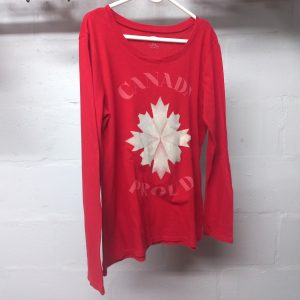 Red Canada Long Sleeve Top | 10-12 Years