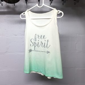 White Turquoise Ombre Vest | 12 Years