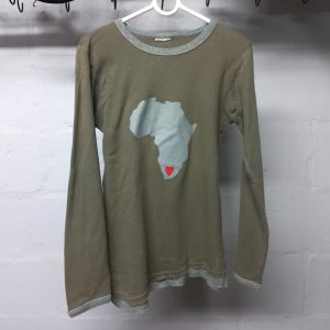 Green and Africa Long Sleeve Top | 9 Years
