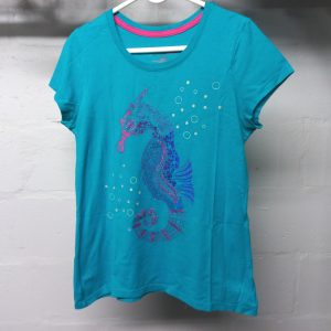 Blue Seahorse T-shirt | 10-12 Years