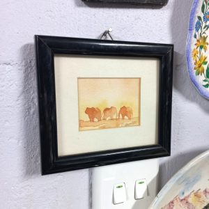 Small Watercolour Elephant Artwork