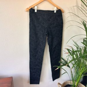 Black Pants with Velvet Detail | Small