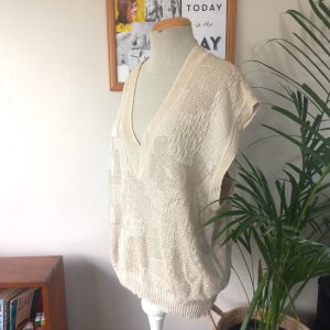 Beige Sleeveless Jersey | 46