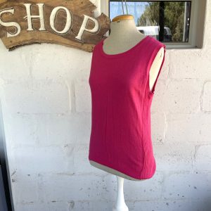 Pink Sleeveless Knit Top | 22