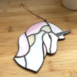 Unicorn Glass Suncatcher