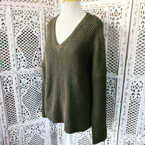 Olive Green Oversized Jersey | Medium