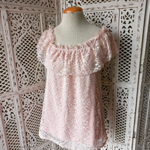 Pink Lace Blouse | 34