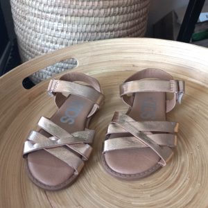 Gold Strapy Sandles | 7