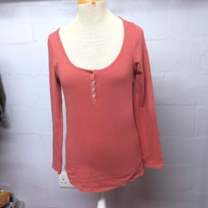 Dusty Pink Long Sleeve Top | Medium
