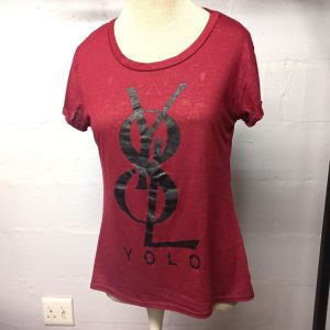 Maroon Yolo T-shirt | 12