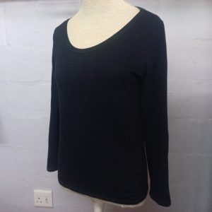Black Long Sleeve Top | Small