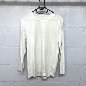 White Long Sleeve Top | Small