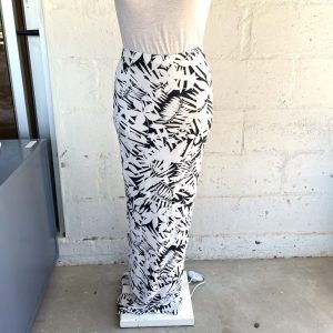 Black and White Maxi Skirt | 8