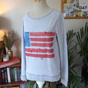 American Flag  Sweater | Small