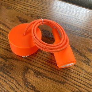 Neon Orange Pendant Light