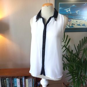 White Sheer Blouse | Medium