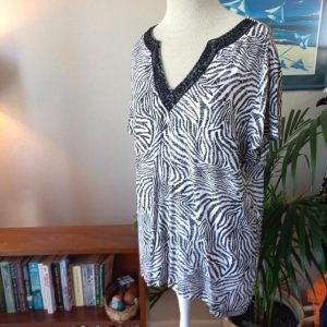 Zebra Stripy Blouse | Large