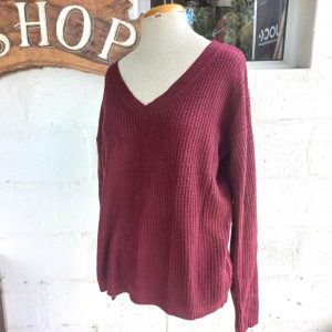 Maroon Jersey with Open Back | Small