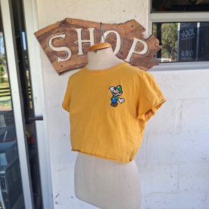 Yellow Luigi Crop T-shirt | Large