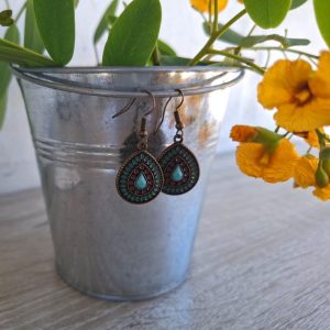 Turquoise Detailed Earrings