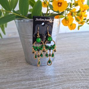 Green Gold Earrings
