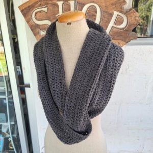 Grey Knit Scarf