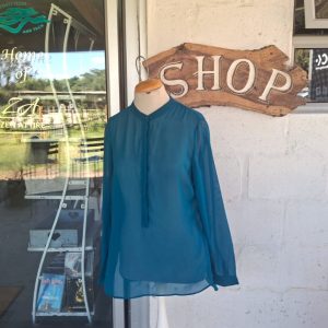 Green Sheer Blouse | 8