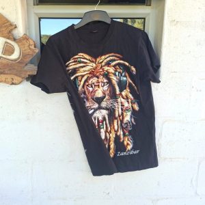 Lion Print T-Shirt | Medium