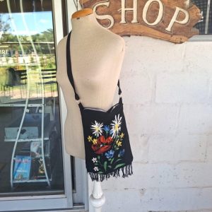 Fabric Painted Sling Bag