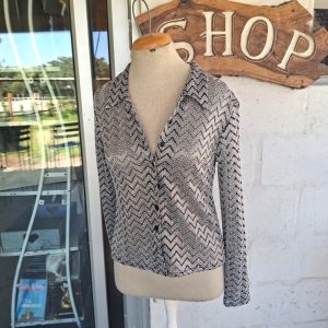 Sheer Button Up Blouse | 10