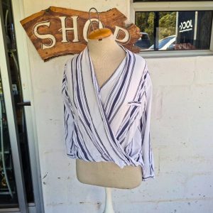 Stripy Long Sleeve Blouse | 32