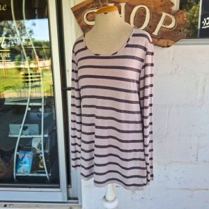 Stripy Long Sleeve Top