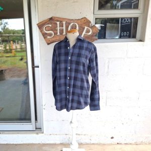 Black and Blue Checked Shirt | Medium