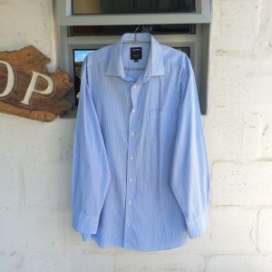 Blue Stripy Shirt | 16 and 42.5