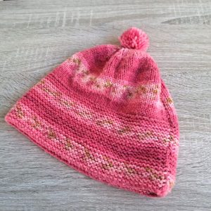 Pink Knit Beanie