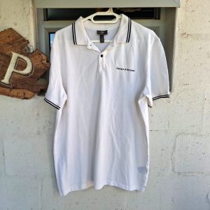 White Golf Shirt | Large