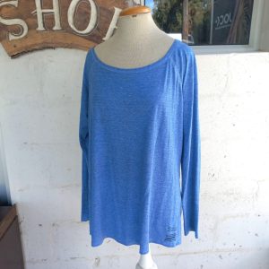 Blue Long Sleeve Pajama Top | Large