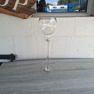 Large Wine Glass Candle Holder