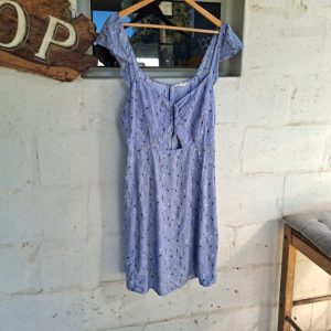 Dusty Blue Flower Dress | 16
