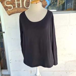 Black Long Sleeve Top | XXL