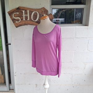 Purple Long Sleeve Top | Medium