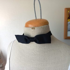 Adjustable Black Bow Tie with Clasp