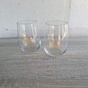 2 x Stemless Wine Glasses