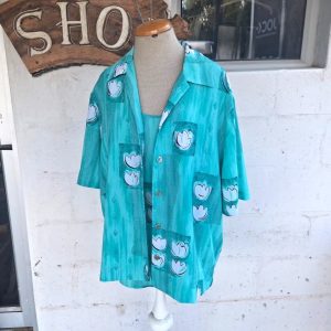 Turquoise 2 Piece Vest and Blouse | 10