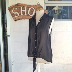 Black Sheer Blouse | 16